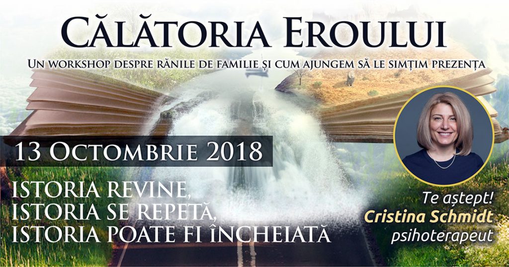 13.10.2018 Grup de psihoterapie transgenerationala – “Calatoria Eroului”, Bucuresti, Romania