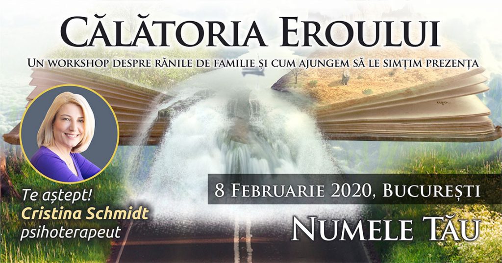 08.02.2020, Grup de psihoterapie transgenerationala – “Calatoria Eroului”, Bucuresti, Romania