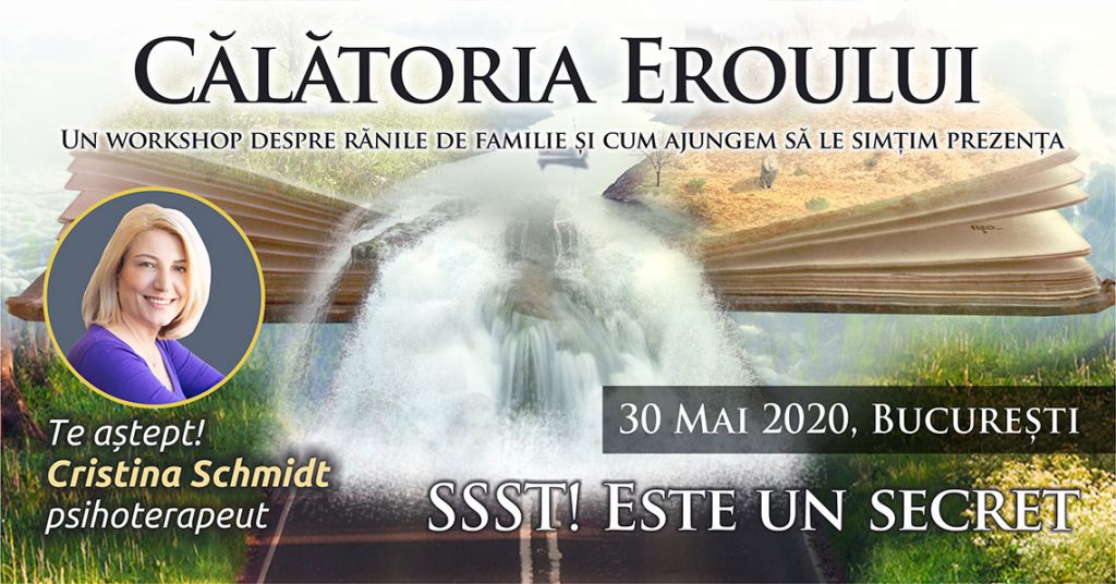 30.05.2020, Grup de psihoterapie transgenerationala – “Calatoria Eroului”, Bucuresti, Romania
