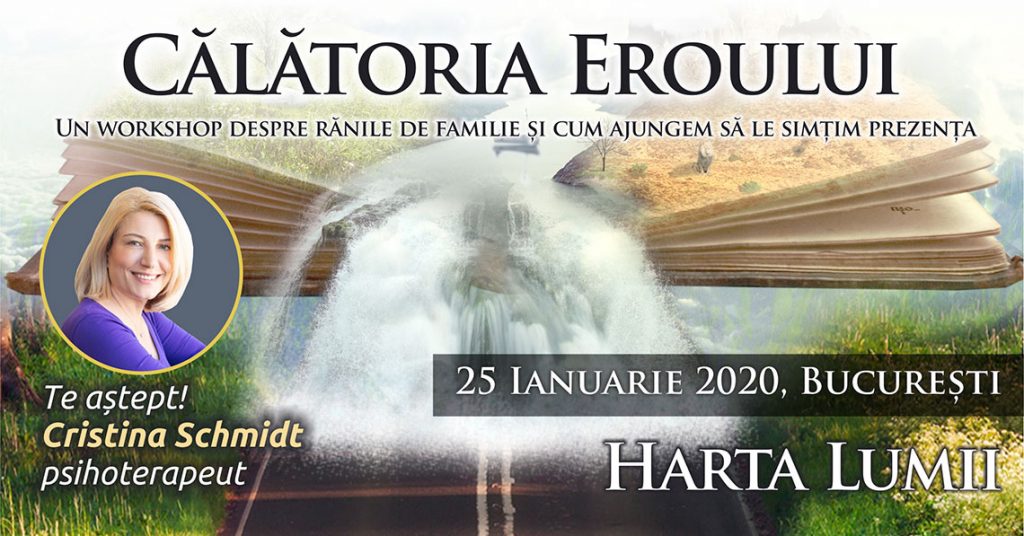 25.01.2020, Grup de psihoterapie transgenerationala – “Calatoria Eroului”, Bucuresti, Romania