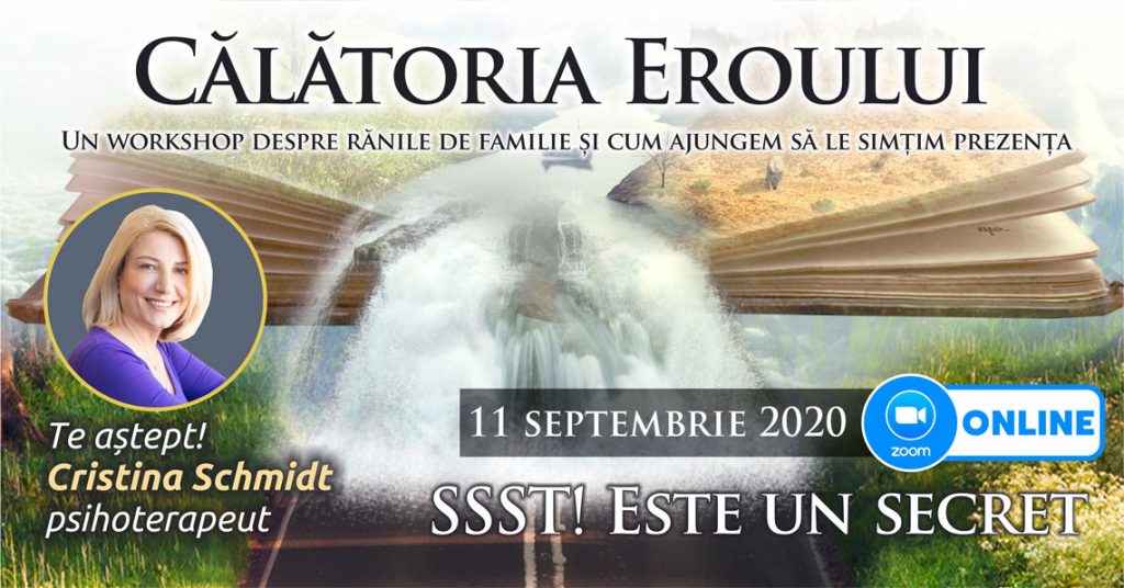 11.09.2020 – ONLINE ⚑ – Grup de psihoterapie transgenerationala – “Calatoria Eroului”
