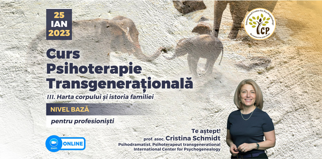 25.01.2023 – Curs Psihoterapie Transgenerațională(Nivel Bază – Modul 3) ONLINE